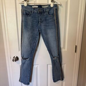 Women's Blue Distressed Jeans
